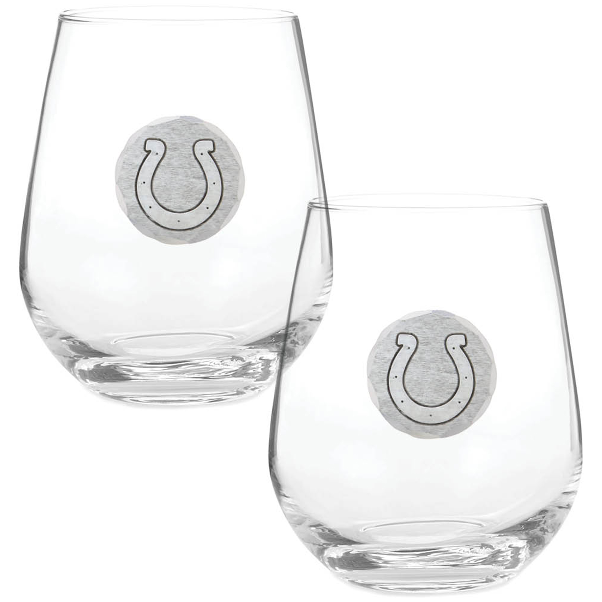 Indianapolis Colts Two-Piece 15oz. Stemless Wine Glass Set