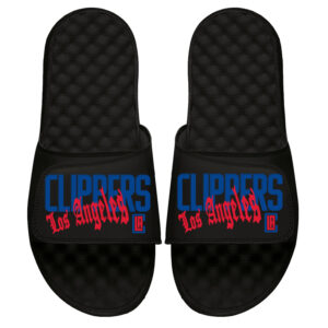 Youth ISlide  Black LA Clippers Warped Slide Sandals