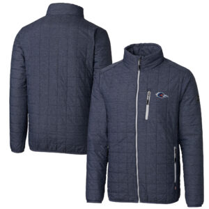 Men's Cutter & Buck  Anthracite UTSA Roadrunners  Rainier PrimaLoft Eco Insulated Full-Zip Puffer Jacket