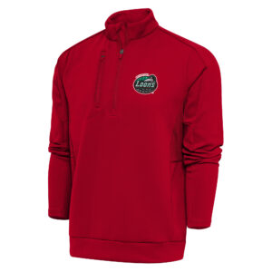Men's Antigua  Red Great Lakes Loons Big & Tall Generation Quarter-Zip Pullover Top