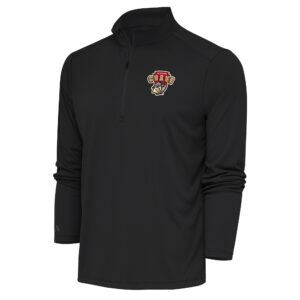 Men's Antigua  Charcoal Altoona Curve Tribute Quarter-Zip Pullover Top