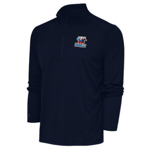 Men's Antigua  Navy Wichita Wind Surge Tribute Quarter-Zip Pullover Top