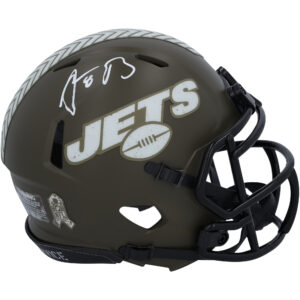 Aaron Rodgers New York Jets Autographed Riddell 2022 Salute to Service Speed Mini Helmet