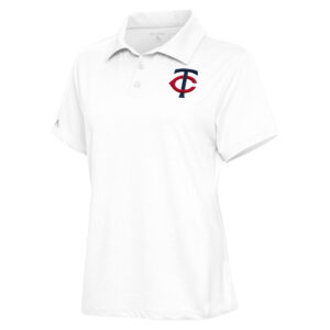 Women's Antigua  White Minnesota Twins Motivated Polo