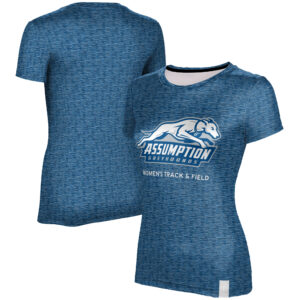 Women's ProSphere  Blue Assumption Greyhounds Women's Track & Field Logo T-Shirt