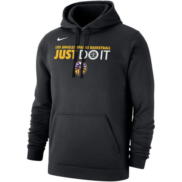 Unisex Nike Black Los Angeles Sparks Just Do It Club Pullover Hoodie - Image 6