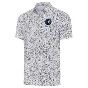 Men's Antigua  White Minnesota Timberwolves Motion Polo