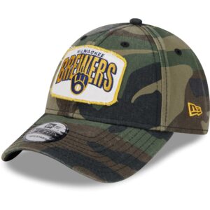 Men's New Era Camo Milwaukee Brewers Gameday 9FORTY Adjustable Hat