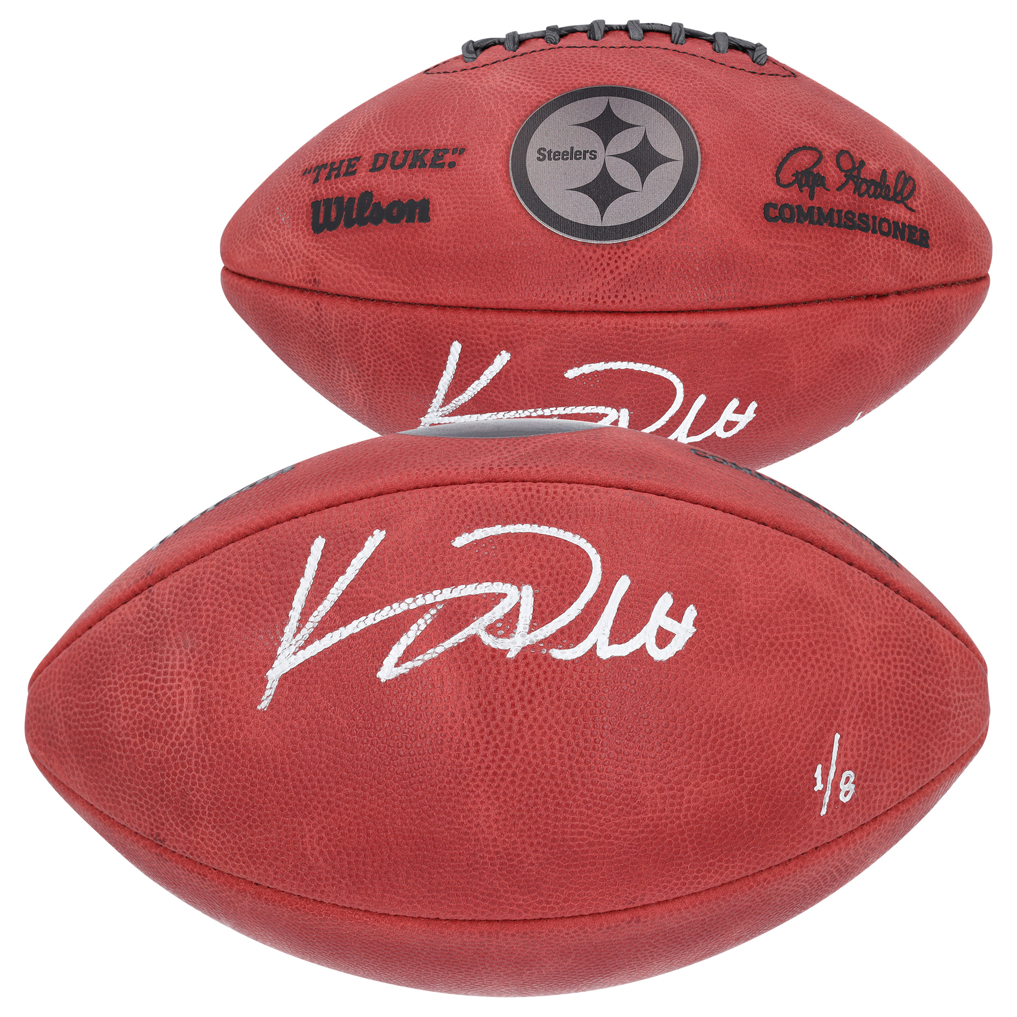 Kenny Pickett Pittsburgh Steelers Autographed Wilson Duke Metallic Pro Football - Limited Edition of 8