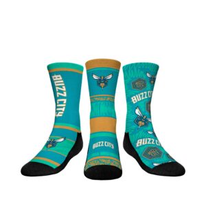 Youth Rock Em Socks  Charlotte Hornets 2023/24 City Edition Three-Pack Crew Socks Set