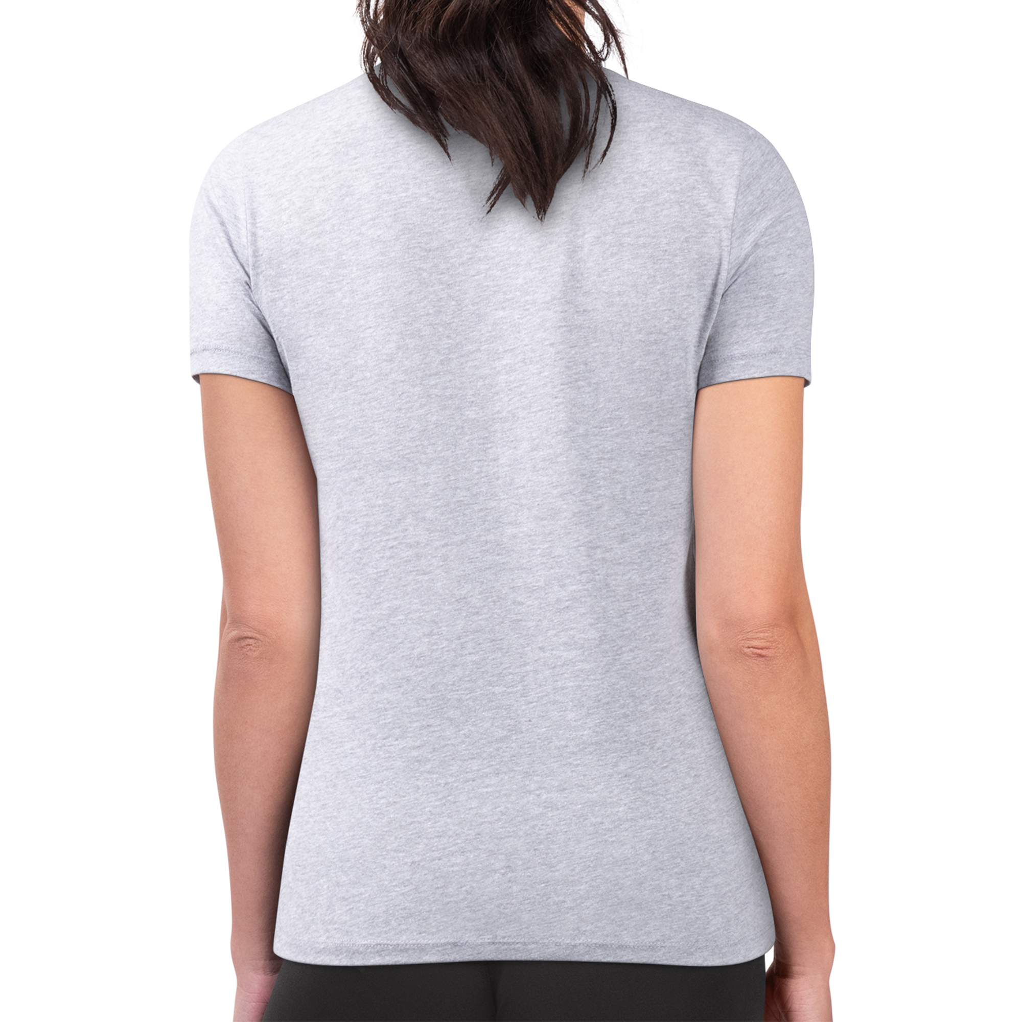 Women's G-III 4Her by Carl Banks Heather Gray Atlanta Falcons Heart Graphic Fitted T-Shirt - Image 6