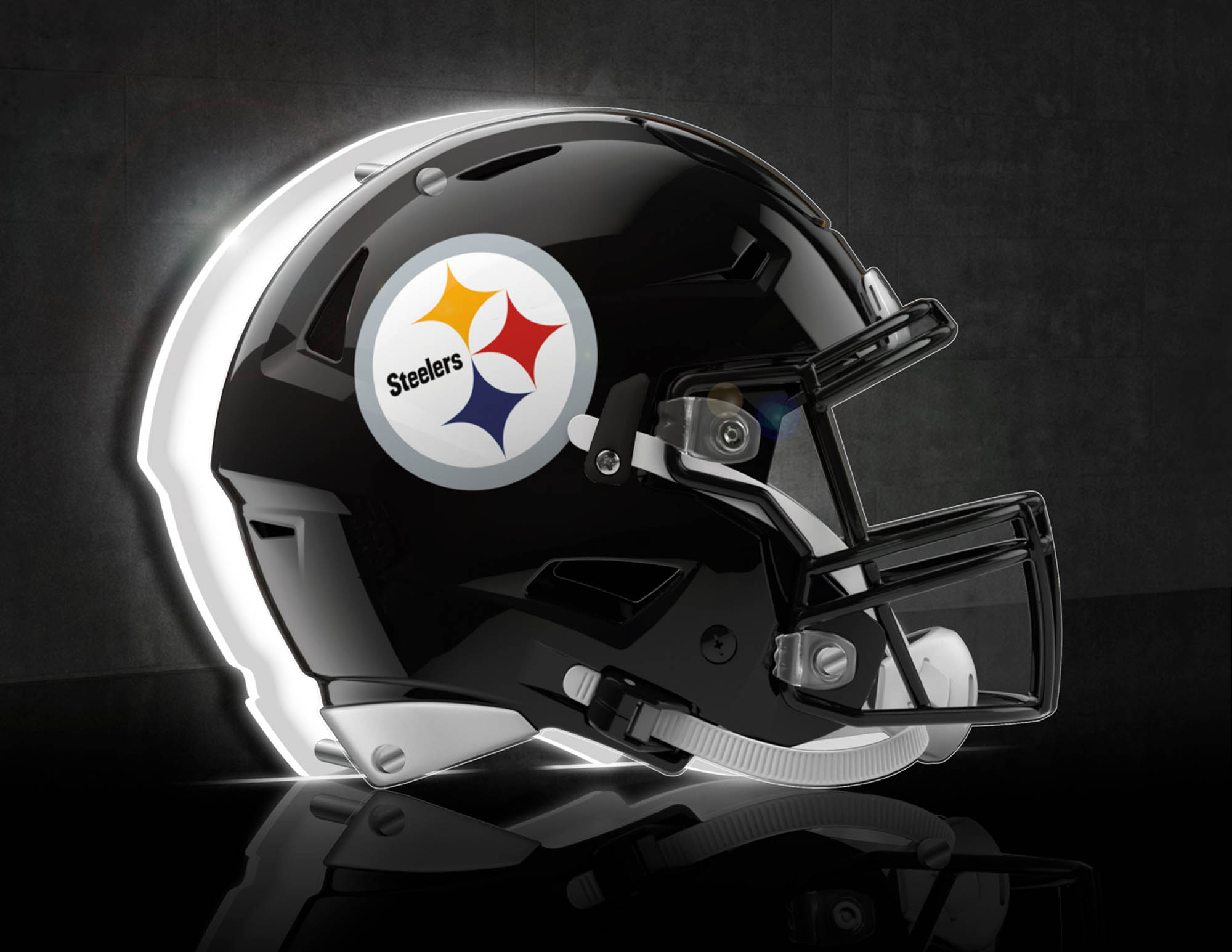 Pittsburgh Steelers LED Helmet Tabletop Sign