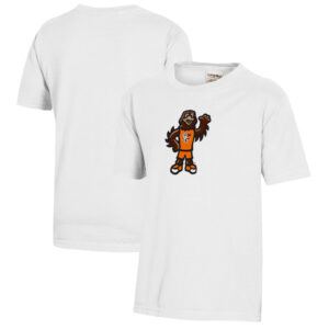Youth  White Bowling Green St. Falcons Logo Comfort Wash T-Shirt