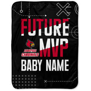 Chad & Jake Louisville Cardinals  30" x 40" Personalized Baby Blanket