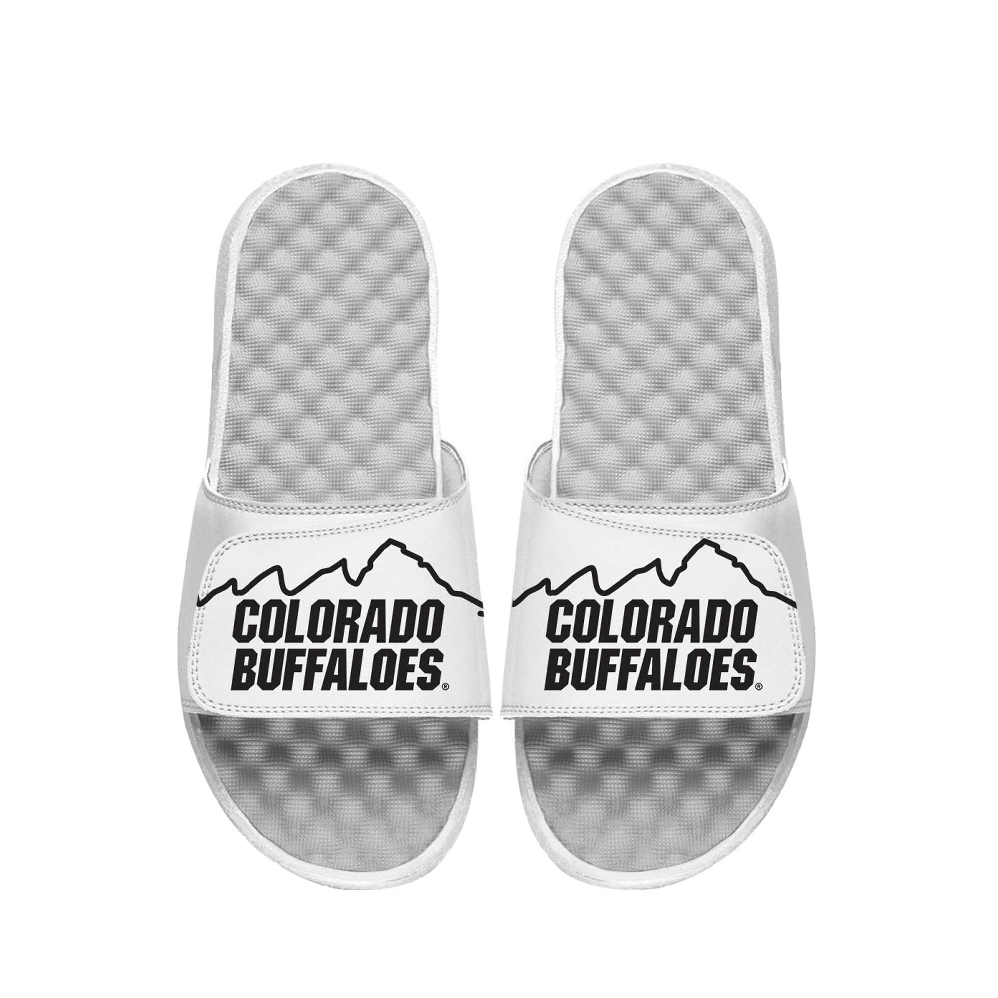 Youth ISlide White Colorado Buffaloes Mountain Slide Sandals