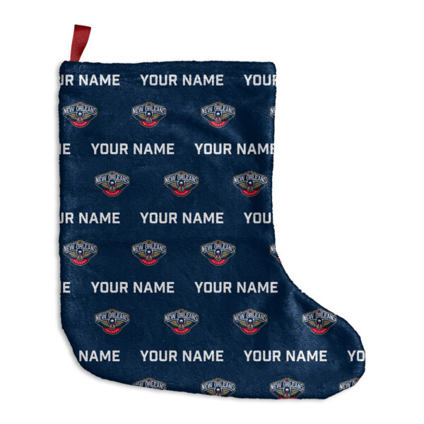 Chad & Jake  New Orleans Pelicans Personalized Holiday Stocking