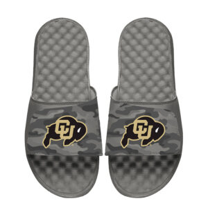 Men's ISlide  Gray Colorado Buffaloes Camo Slide Sandals