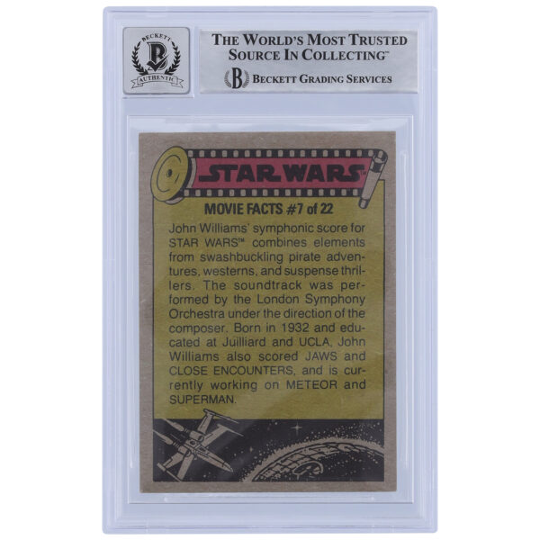 Ron Nathan Autographed 1977 Topps Star Wars #300 BGS Authenticated 10 Card with "Luke Hand Double" Inscription - Image 3