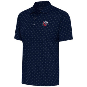 Men's Antigua  Navy Liberty Flames Spark Polo