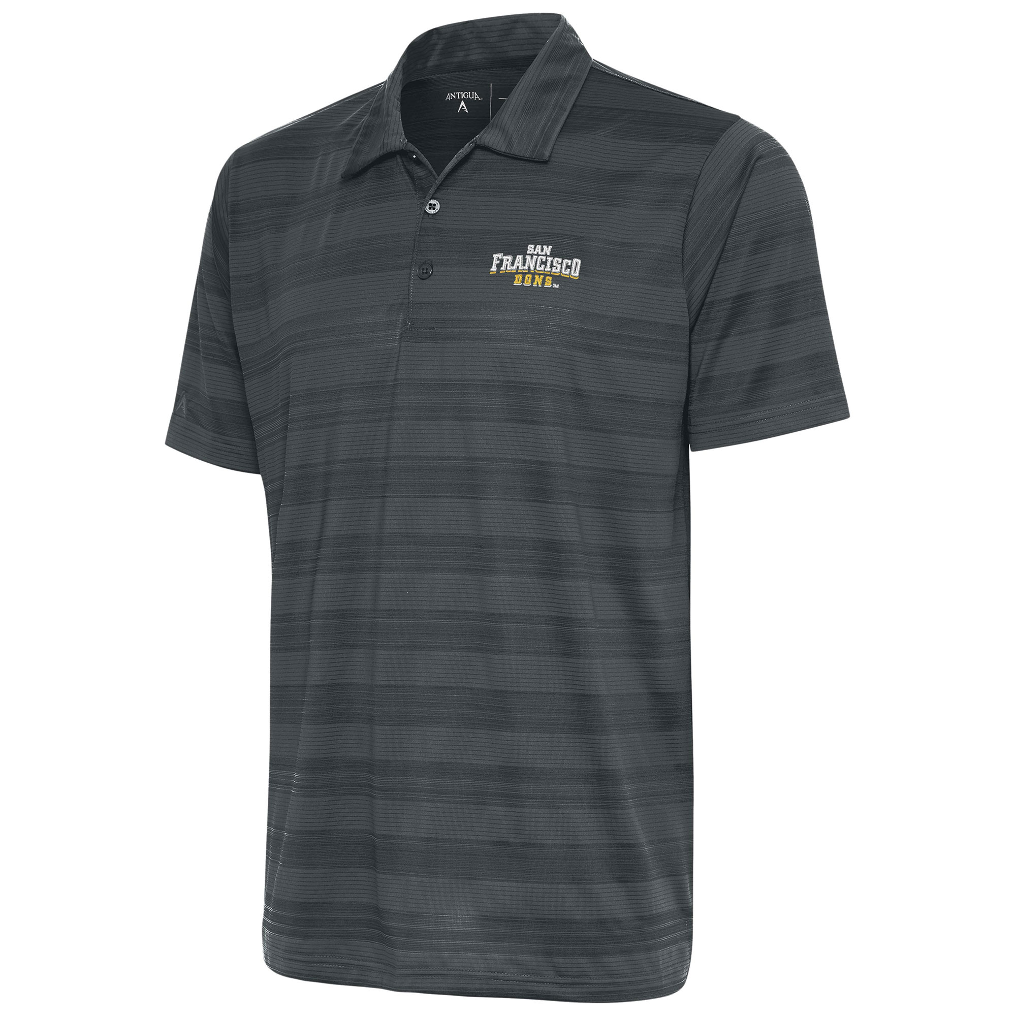Men's Antigua Pewter San Francisco Dons Compass Polo