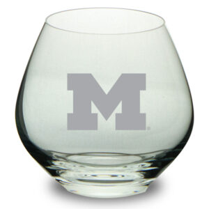 Michigan Wolverines 14.9oz. British Stemless Glass