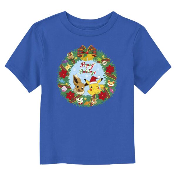 Toddler Mad Engine  Royal Pokemon Wreath Graphic T-Shirt