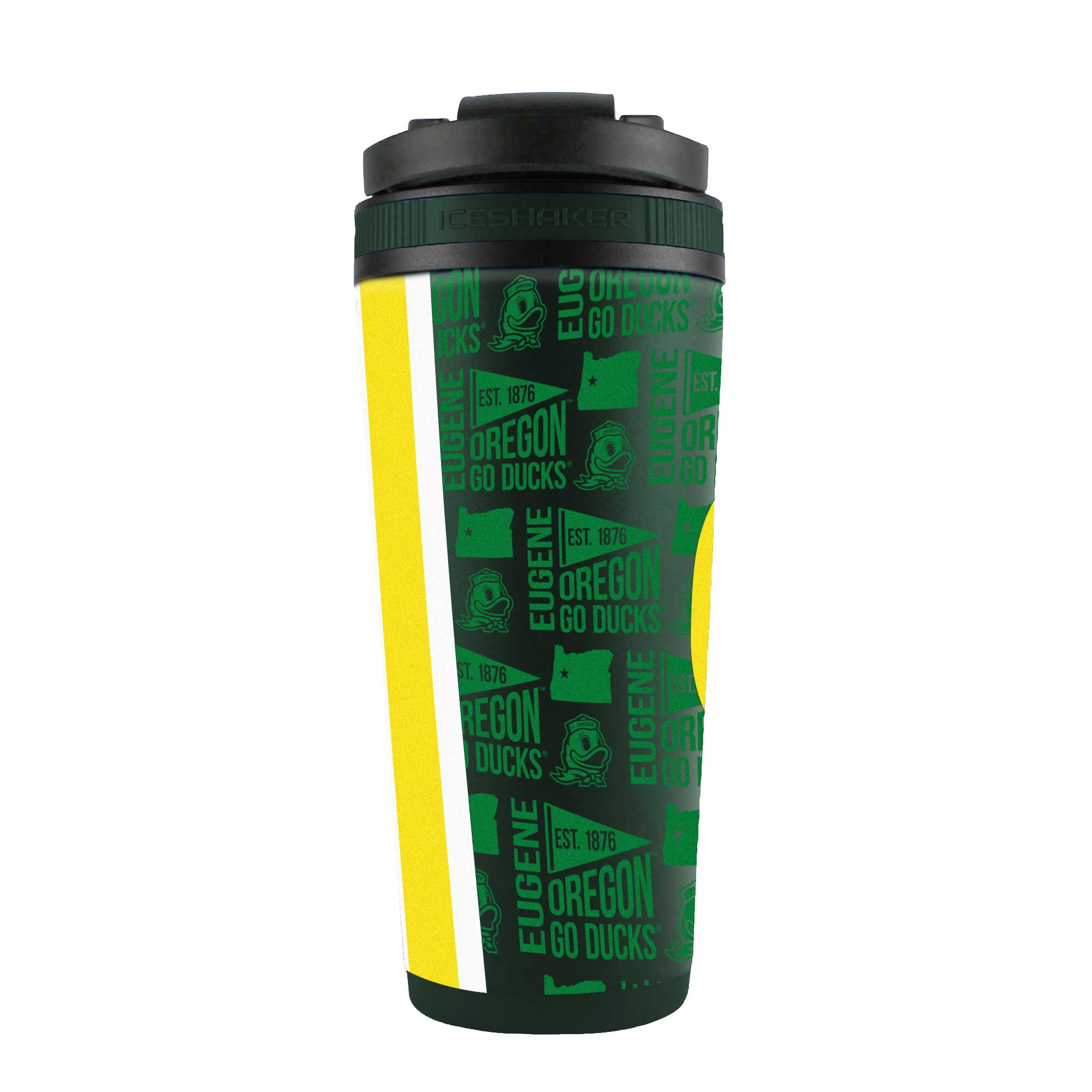 WinCraft Oregon Ducks 26oz. 4D Stainless Steel Ice Shaker Bottle - Image 5