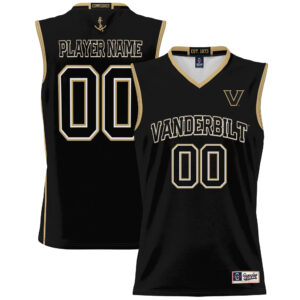 Men's GameDay Greats  Black Vanderbilt Commodores NIL Pick-A-Player Basketball Jersey