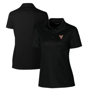 Women's Cutter & Buck  Black El Paso Chihuahuas Clique Spin Eco Performance Pique Women's Polo