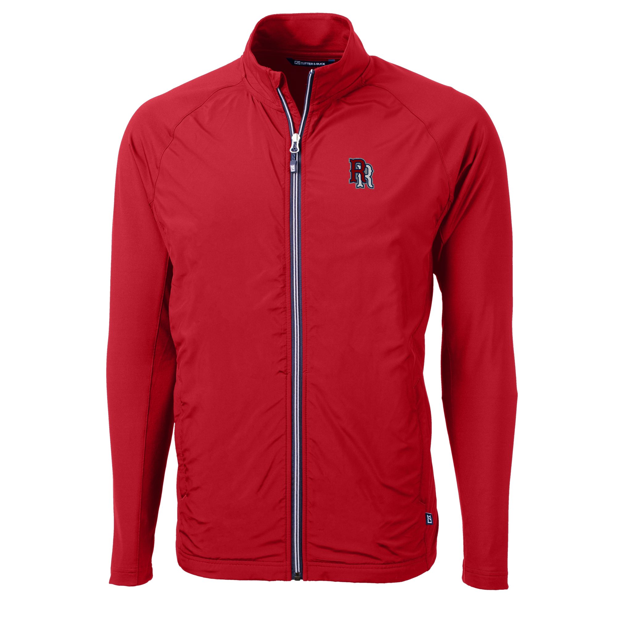 Men's Cutter & Buck Red Round Rock Express Adapt Eco Knit Hybrid Recycled Full-Zip Jacket - Image 3