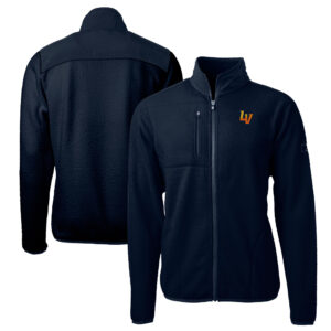 Men's Cutter & Buck Navy Las Vegas Aviators Big & Tall Cascade Eco Sherpa Fleece Full-Zip Jacket
