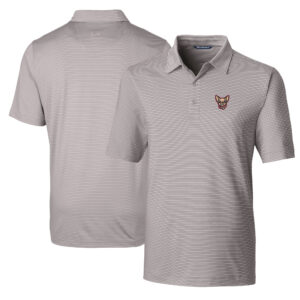 Men's Cutter & Buck  Gray El Paso Chihuahuas Big & Tall Forge Pencil Stripe Stretch Polo