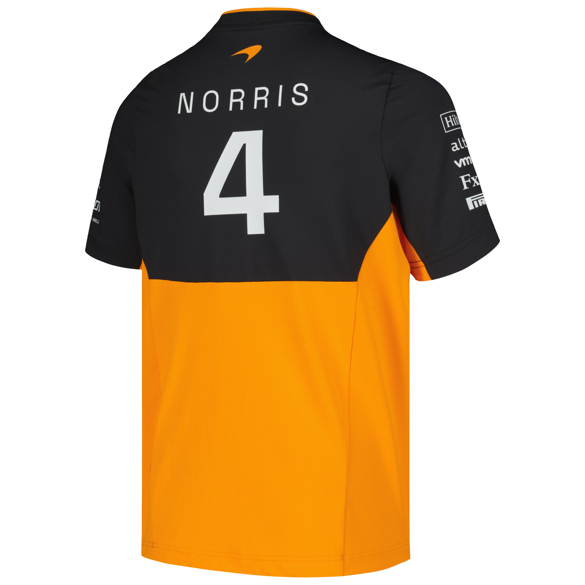 Youth Castore Lando Norris Orange McLaren F1 Team Set Up T-Shirt - Image 4