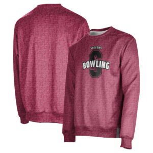 Men's ProSphere Red Stevens Institute of Technology Ducks Bowling Crewneck Pullover Sweatshirt
