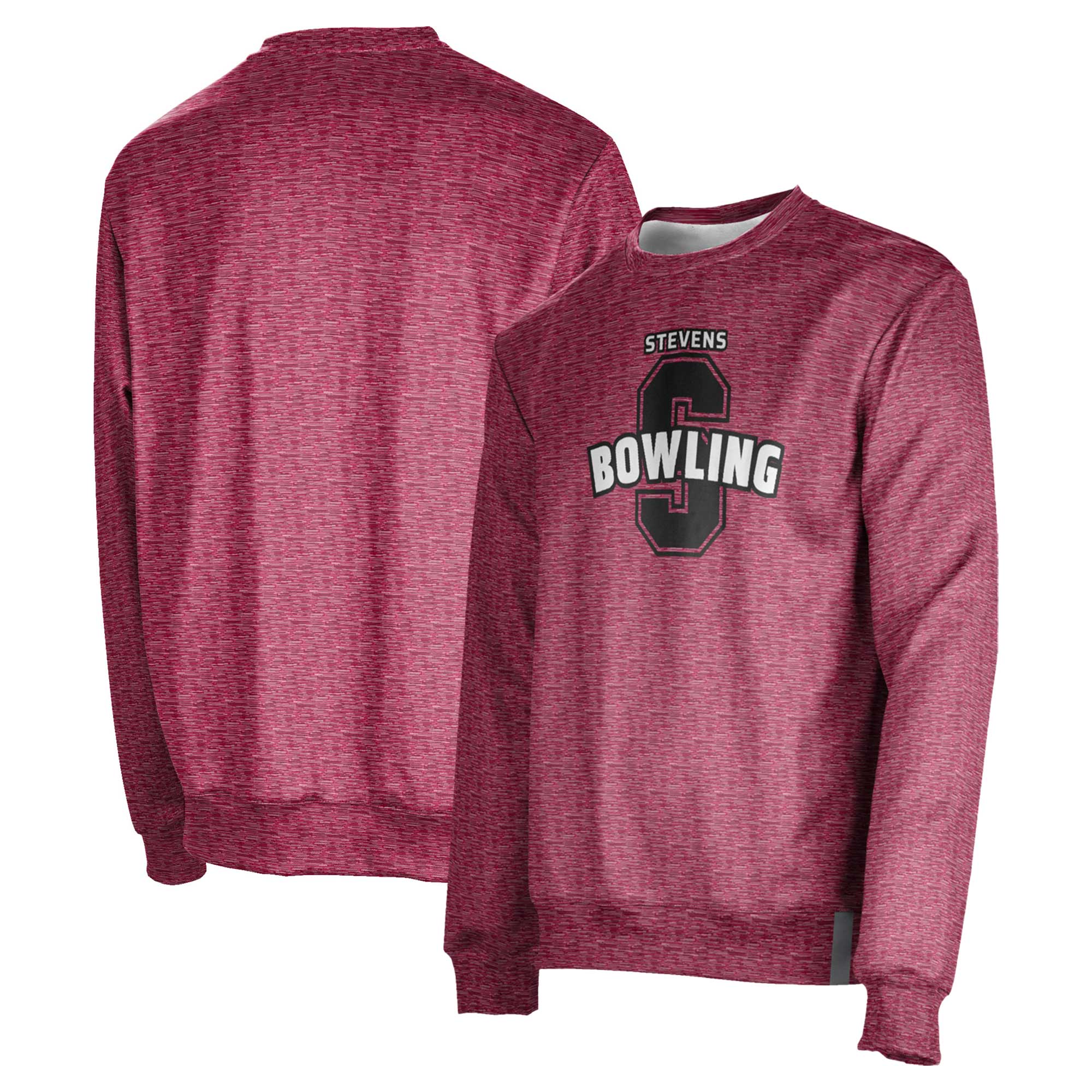 Men's ProSphere Red Stevens Institute of Technology Ducks Bowling Crewneck Pullover Sweatshirt