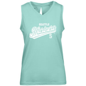 Women's Levelwear  Mint Seattle Mariners  Paisley Sweep V-Neck Tank Top