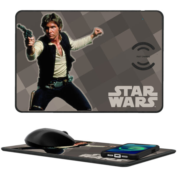 Keyscaper Han Solo Star Wars Color Block Wireless Charger and Mouse Pad