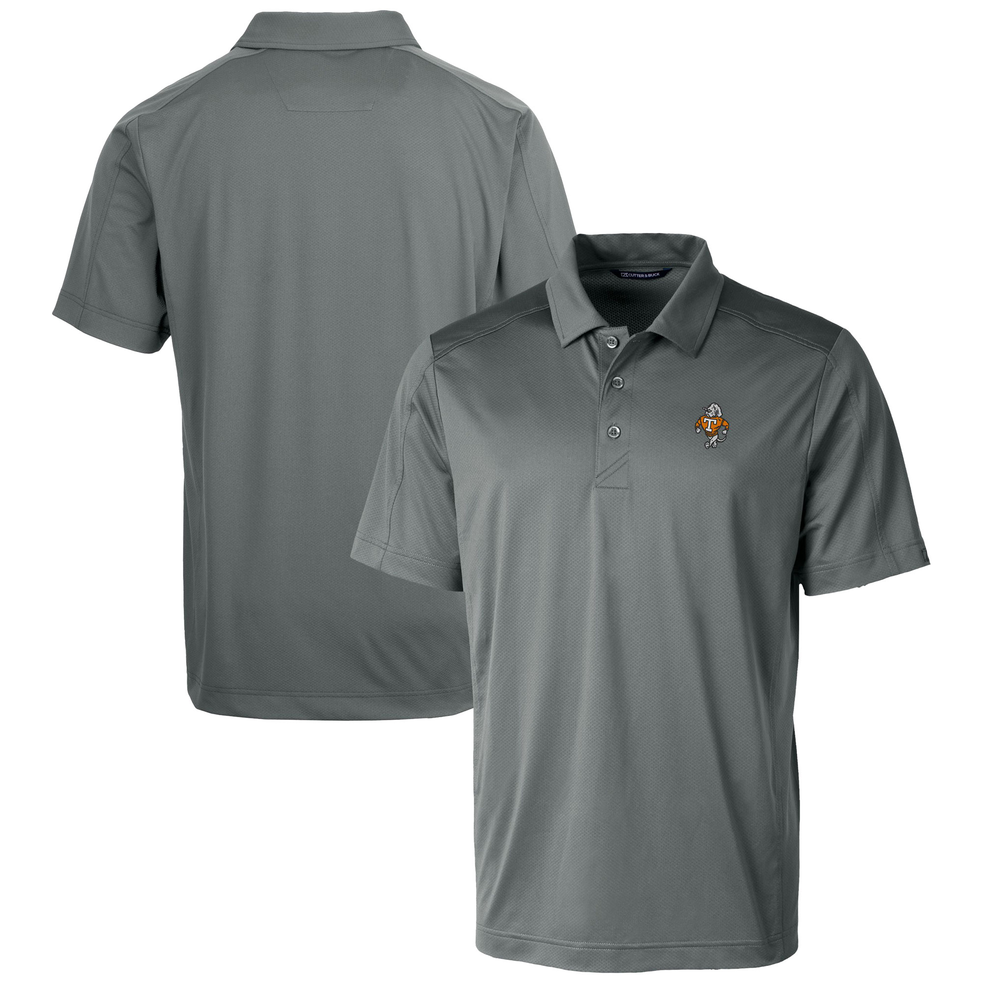 Men's Cutter & Buck Gray Tennessee Volunteers Vault Prospect Textured Stretch Polo - Image 2