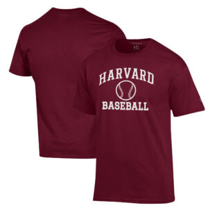 Men's Champion  Crimson Harvard Crimson Icon Baseball T-Shirt