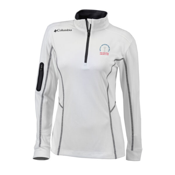 Women's Columbia  White 2024 U.S. Amateur Four-Ball Omni-Wick Shotgun Quarter-Zip Pullover Top - Image 6