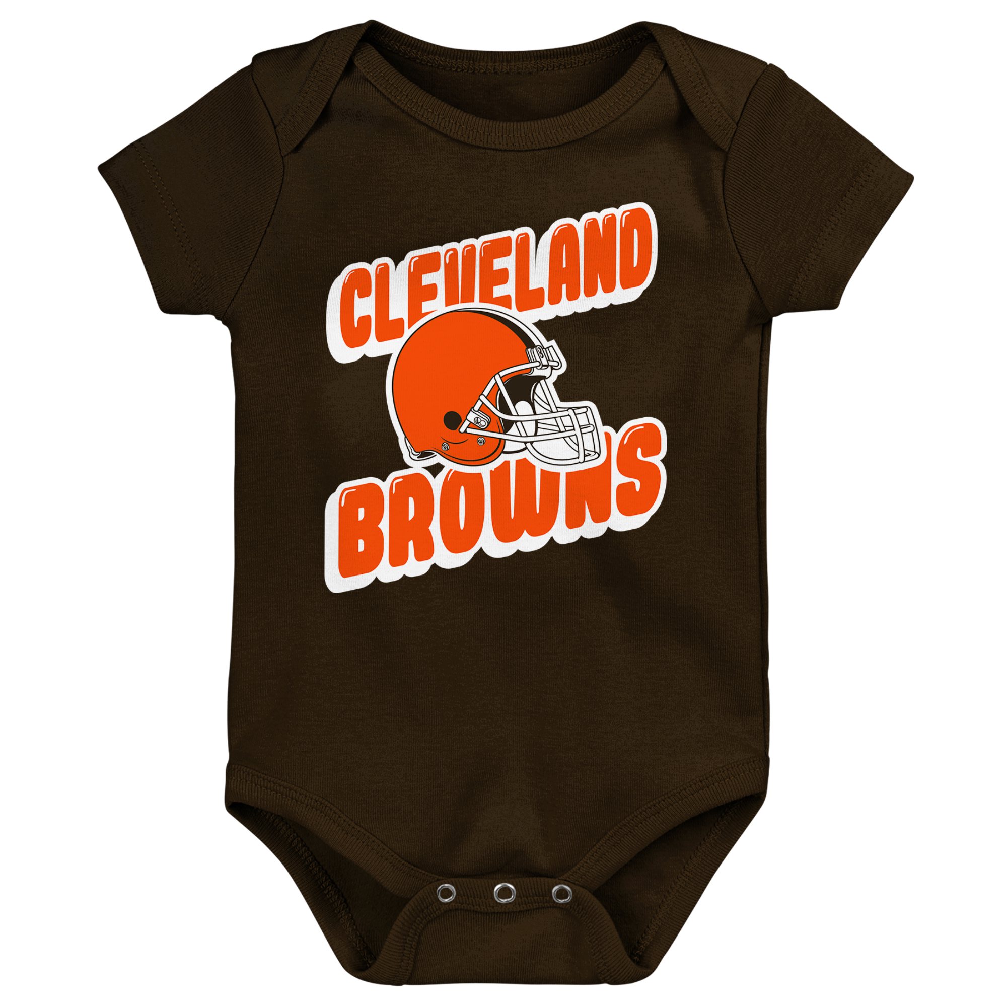 Infant Cleveland Browns Play Day Three-Pack Bodysuit Set - Image 3