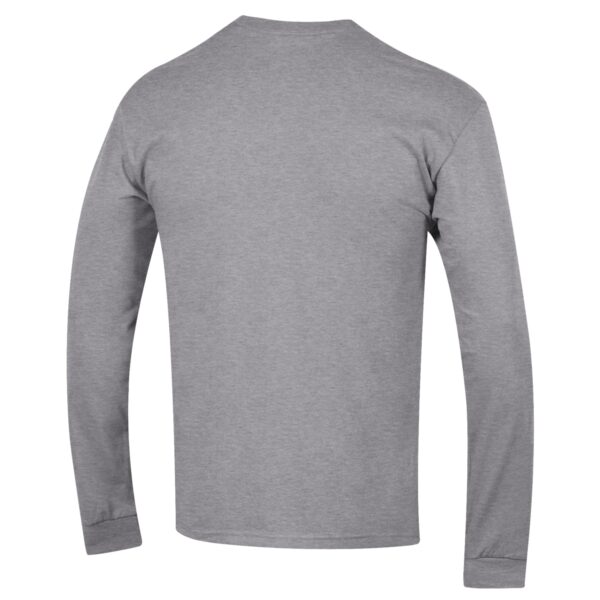 Men's Champion Heather Gray Texas Tech Red Raiders Football Stack Long Sleeve T-Shirt - Image 7