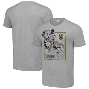 Men's Starter Heather Gray Vegas Golden Knights Player Grid T-Shirt