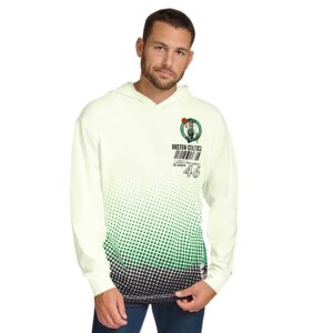 Men's Tommy Jeans Cream Boston Celtics Ben Vintage Applique Long Sleeve Hoodie T-Shirt