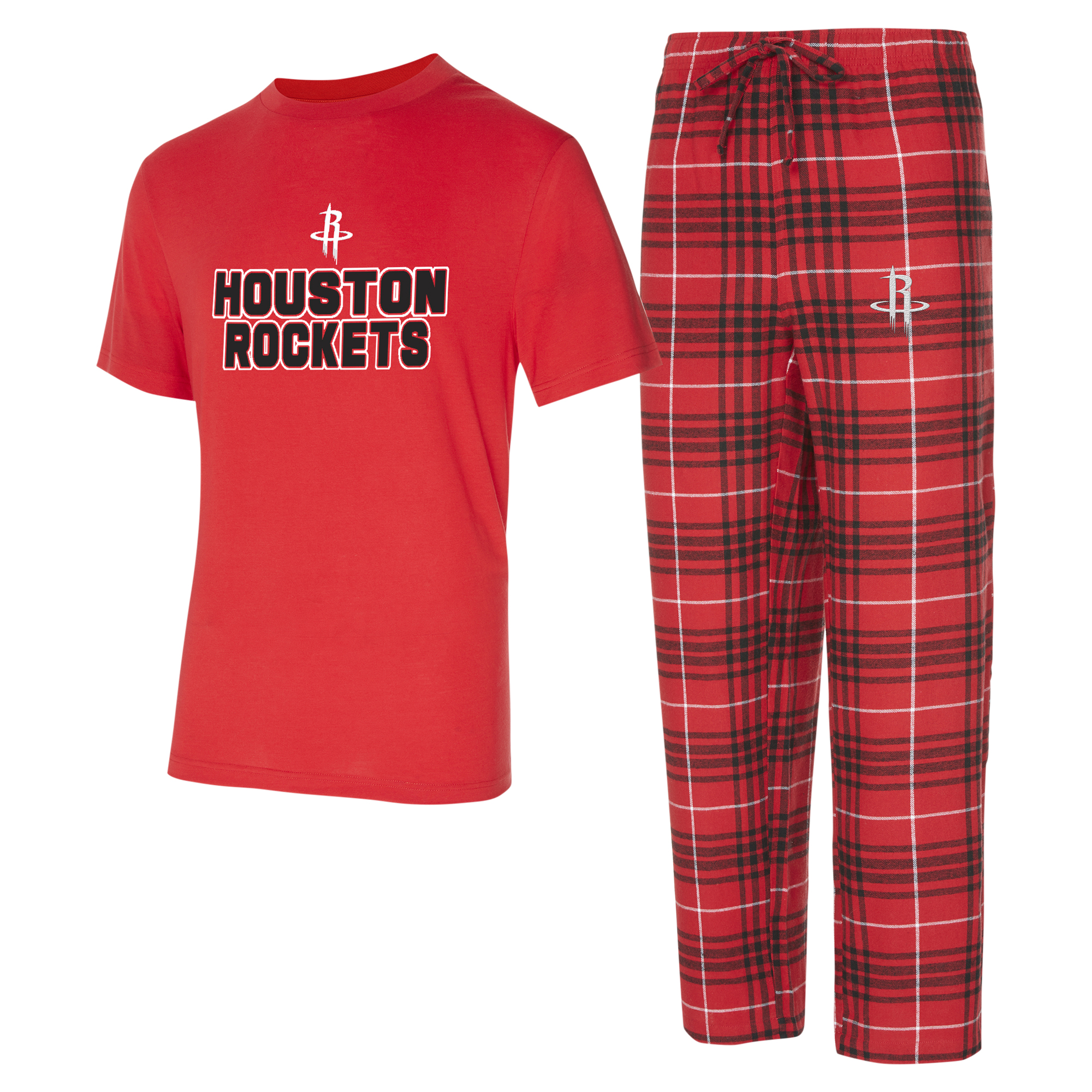 Men's Concepts Sport Red/Black Houston Rockets Vector T-Shirt & Flannel Pants Sleep Set