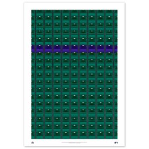 Colorado Rockies Coors Field 24" x 36" Minimalist Fine Art Print