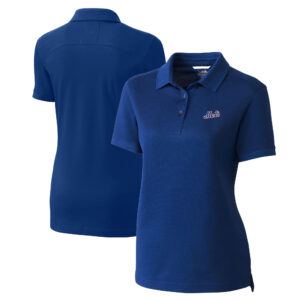 Women's Cutter & Buck Royal New York Mets DryTec Advantage Tri-Blend Pique Polo