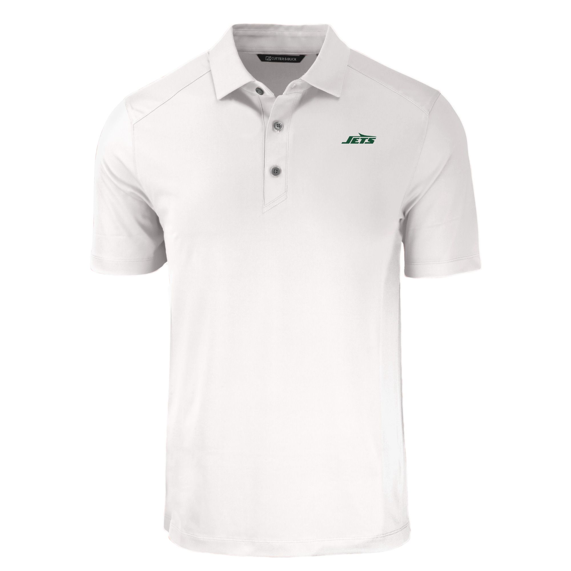 Men's Cutter & Buck White New York Jets Primary Logo Forge Eco Stretch Recycled Polo - Image 3
