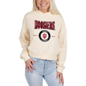 Unisex Uscape Apparel Cream Indiana Hoosiers Washed Pullover Hoodie