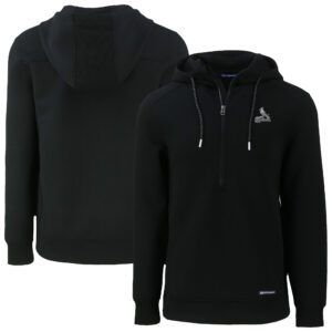 Men's Cutter & Buck Black St. Louis Cardinals Roam Eco Recycled Half-Zip Hoodie